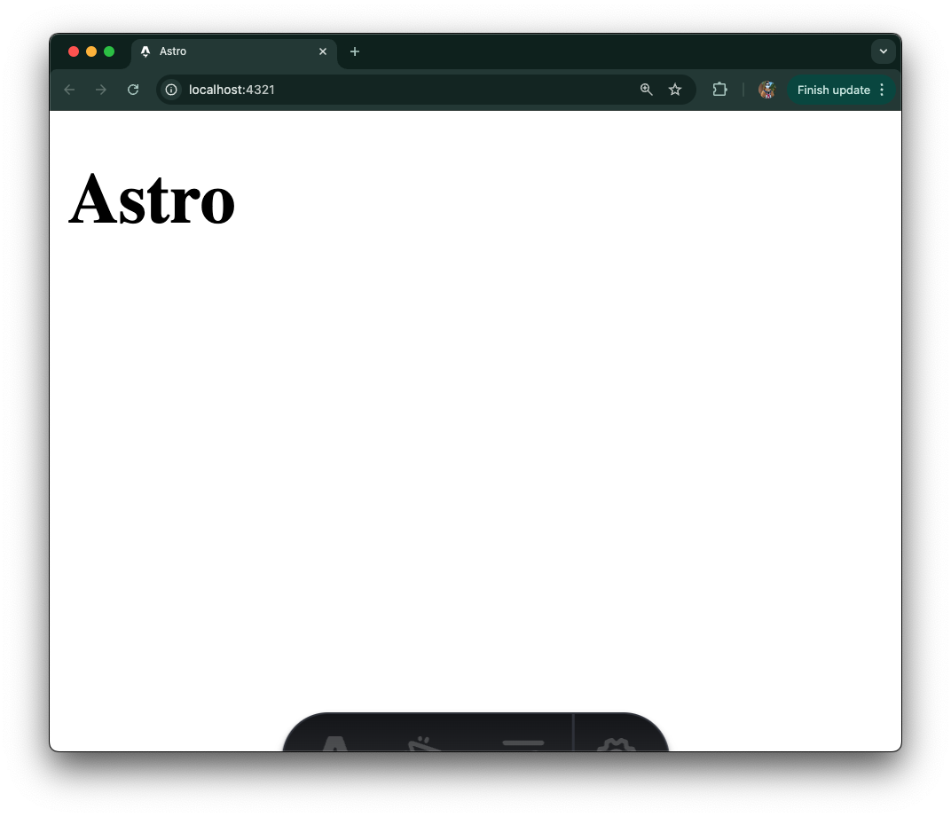 Getting the Astro app to work